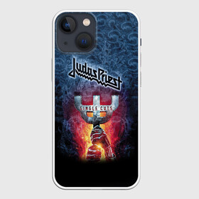 Чехол для iPhone 13 mini с принтом Judas priest в Петрозаводске,  |  | heavy metal | judas | judas priest | metal | priest | гленн типтон | грув метал | йен хилл | ричи фолкнер | роб хэлфорд | скотт трэвис | хард рок | хеви метал