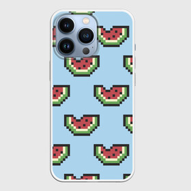 Чехол для iPhone 13 Pro с принтом Пиксельный арбуз в Петрозаводске,  |  | minecraft | арбуз | арбузы | майнкрафт | пиксели | пиксель | фрукт | фрукты | ягода | ягоды