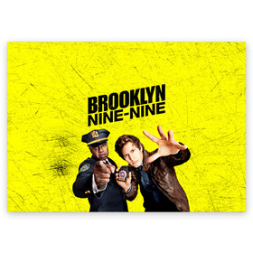 Поздравительная открытка с принтом Brooklyn Nine-Nine в Петрозаводске, 100% бумага | плотность бумаги 280 г/м2, матовая, на обратной стороне линовка и место для марки
 | 7 сезон | 99 участок | brooklyn nine nine | бруклин | бруклин 9 9 | комедия