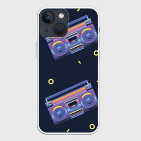 Чехол для iPhone 13 mini с принтом Retro style в Петрозаводске,  |  | Тематика изображения на принте: pop art | retro | retro wave | кассета | поп арт | ретро | ретро вэйв | ретровэйв