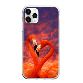 Чехол для iPhone 11 Pro матовый с принтом Flamingo Love в Петрозаводске, Силикон |  | 14 февраля | 8 марта | валентинов день | верность | влюбленность | влюбленные | вместе | вместе навсегда | девушке | женат | женский день | женский праздник | закат | замужем | кружка | любимая