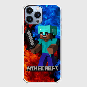 Чехол для iPhone 13 Pro Max с принтом MINECRAFT в Петрозаводске,  |  | game | minecraft | блоки | игра | квадраты | компьютерная игра | крипер | майнкрафт