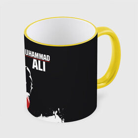 Кружка с полной запечаткой с принтом Muhammad Ali в Петрозаводске, керамика | ёмкость 330 мл | ali | muhammad ali | the greatest | али | бокс | мухамед али | мухаммед али