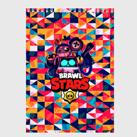 Скетчбук с принтом BRAWL STARS8BIT в Петрозаводске, 100% бумага
 | 48 листов, плотность листов — 100 г/м2, плотность картонной обложки — 250 г/м2. Листы скреплены сверху удобной пружинной спиралью | Тематика изображения на принте: 8 bit | bibi | brawl stars | brock | bull | crow | dinomike | el primo | leon | mobile game | nita | poko | ricochet | stars | tara | бравл старс | ворон | леон | мобильные игры