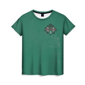Женская футболка 3D с принтом 07 Slytherin в Петрозаводске, 100% полиэфир ( синтетическое хлопкоподобное полотно) | прямой крой, круглый вырез горловины, длина до линии бедер | vdgerir | гарри поттер | гриффиндор | дамблдор | добби | слизерин | хогвартс
