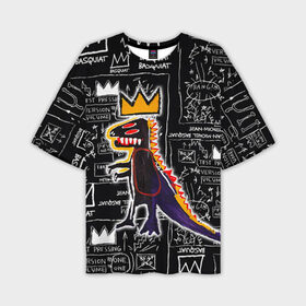Мужская футболка OVERSIZE 3D с принтом Динозавр в короне от Баския в Петрозаводске,  |  | art | louis vuitton | lv