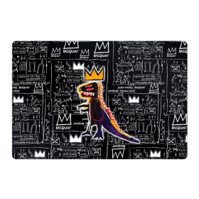 Магнитный плакат 3Х2 с принтом Basquiat Dinosaur в Петрозаводске, Полимерный материал с магнитным слоем | 6 деталей размером 9*9 см | art | louis vuitton | lv