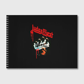 Альбом для рисования с принтом Judas Priest в Петрозаводске, 100% бумага
 | матовая бумага, плотность 200 мг. | judas | priest | грув метал | группа | рок | хард рок | хеви метал