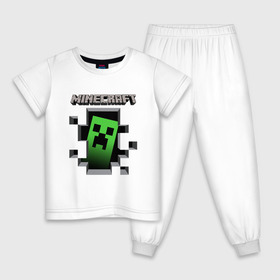 Детская пижама хлопок с принтом Minecraft в Петрозаводске, 100% хлопок |  брюки и футболка прямого кроя, без карманов, на брюках мягкая резинка на поясе и по низу штанин
 | minecraft | roblox | выживание | игра | майн | майнкрафт | роблокс
