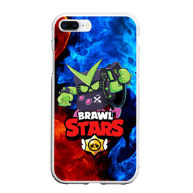 Чехол для iPhone 7Plus/8 Plus матовый с принтом BRAWL STARS VIRUS 8-BIT в Петрозаводске, Силикон | Область печати: задняя сторона чехла, без боковых панелей | 8 bit | 8 бит | bibi | brawl stars | crow | el brown | leon | leon shark | max | mr.p | sally leon | shark | stars | virus | werewolf | акула | биби | вирус | ворон | леон | оборотень | пингвин