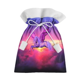 Подарочный 3D мешок с принтом Dusk Sky Horse в Петрозаводске, 100% полиэстер | Размер: 29*39 см | высота | закат | конь | крылья | легенды | летать | летающий | лошадь | мистический | мифология | мифы | небесный | небо | облака | облач | пегас | плед | подушка | полет | пурпурный | сумерки | сумка