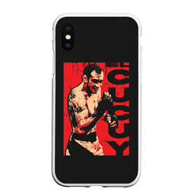 Чехол для iPhone XS Max матовый с принтом Tony Ferguson в Петрозаводске, Силикон | Область печати: задняя сторона чехла, без боковых панелей | cucuy | el cucuy | mma | sport | tony ferguson | ufc | бабайка | бугимен | конор | мма | орел | спорт | тони | тони фергюсон | хабиб | эль кукуй | юфс