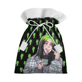 Подарочный 3D мешок с принтом Billie Eilish в Петрозаводске, 100% полиэстер | Размер: 29*39 см | Тематика изображения на принте: bad guy | bad guy billie eilish | billie eilish | billie eilish bad | billie eilish guy | billie eilish merch | billie eilish мерч | lovely billie eilish | билли айлиш