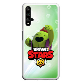 Чехол для Honor 20 с принтом spike brawl stars в Петрозаводске, Силикон | Область печати: задняя сторона чехла, без боковых панелей | brawl | brawl stars | spike | бравл | бравл старс | спайк