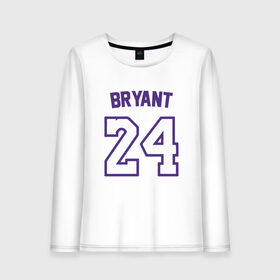 Женский лонгслив хлопок с принтом Bryant 24 в Петрозаводске, 100% хлопок |  | basketball | black | bryant | game | james | kobe | kobebryant | lakers | lebron | los angeles | mamba | nba | rip | slam dunk | баскетбол | баскетболист | брайант | браянт | джеймс | игрок | коби | леброн | лейкерс | лос анджеле