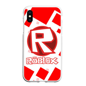 Чехол для iPhone XS Max матовый с принтом ROBLOX в Петрозаводске, Силикон | Область печати: задняя сторона чехла, без боковых панелей | game | gamer | logo | minecraft | roblox | simulator | игра | конструктор | лого | майнкрафт | симулятор | строительство | фигура