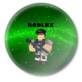 Значок с принтом Roblox в Петрозаводске,  металл | круглая форма, металлическая застежка в виде булавки | game | roblox | блок | игра | игрушка | лего | майнкрафт | персонажи | персонажи из кубиков | роблокс | робот