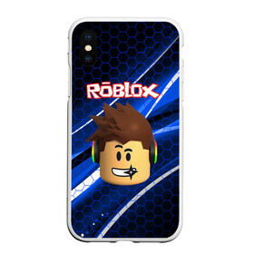 Чехол для iPhone XS Max матовый с принтом ROBLOX в Петрозаводске, Силикон | Область печати: задняя сторона чехла, без боковых панелей | game | gamer | logo | minecraft | roblox | simulator | игра | конструктор | лого | майнкрафт | симулятор | строительство | фигура