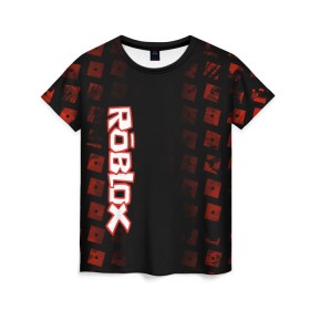 Женская футболка 3D с принтом Roblox в Петрозаводске, 100% полиэфир ( синтетическое хлопкоподобное полотно) | прямой крой, круглый вырез горловины, длина до линии бедер | roblox | roblox games | игра роблокс | роблокс симулятор