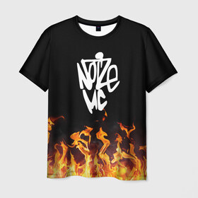 Мужская футболка 3D с принтом Noize MC в Петрозаводске, 100% полиэфир | прямой крой, круглый вырез горловины, длина до линии бедер | Тематика изображения на принте: hip hop | noize | noize mc | rap | музыка | нойз | нойз мс | реп | рэп | хип хоп