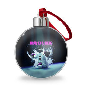 Ёлочный шар с принтом ROBLOX в Петрозаводске, Пластик | Диаметр: 77 мм | roblox | игра | компьютерная игра | логотип | онлайн | онлайн игра | роблакс | роблокс