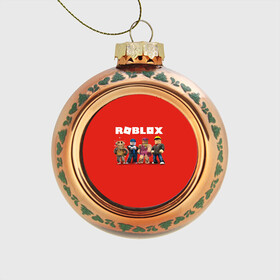 Стеклянный ёлочный шар с принтом ROBLOX в Петрозаводске, Стекло | Диаметр: 80 мм | roblox | игра | компьютерная игра | логотип | онлайн | онлайн игра | роблакс | роблокс