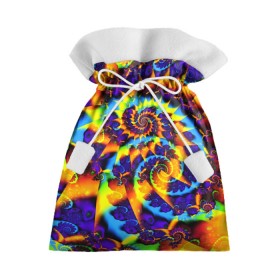 Подарочный 3D мешок с принтом TIE-DYE COLOR в Петрозаводске, 100% полиэстер | Размер: 29*39 см | abstract | abstraction | color | fractal | geometry | paitnt | polygon | polygonal | psy | абстракция | геометрия | краски | неоновые | полигоны | психоделика | фрактал