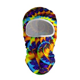 Балаклава 3D с принтом TIE-DYE COLOR в Петрозаводске, 100% полиэстер, ткань с особыми свойствами — Activecool | плотность 150–180 г/м2; хорошо тянется, но при этом сохраняет форму. Закрывает шею, вокруг отверстия для глаз кайма. Единый размер | abstract | abstraction | color | fractal | geometry | paitnt | polygon | polygonal | psy | абстракция | геометрия | краски | неоновые | полигоны | психоделика | фрактал