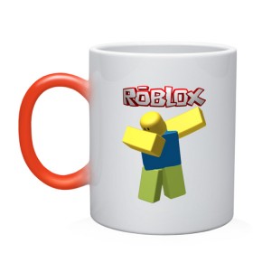 Кружка хамелеон с принтом Roblox Dab в Петрозаводске, керамика | меняет цвет при нагревании, емкость 330 мл | game | game roblox | logo roblox | online game | oof roblox dabbing | roblox | roblox dab | roblox noob | игра | игра роблокс | лого роблокс | онлайн игра | онлайн игра роблокс | роблокс | роблокс даб