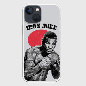 Чехол для iPhone 13 mini с принтом Iron Mike в Петрозаводске,  |  | iron mike | iron mike tyson | mike tyson | бокс | железный майк | майк тайсон | таисон | тайсон