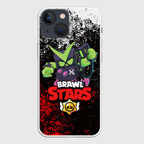 Чехол для iPhone 13 mini с принтом BRAWL STARS VIRUS 8 BIT в Петрозаводске,  |  | 8 bit | 8 бит | bibi | brawl stars | crow | el brown | leon | leon shark | max | mr.p | sally leon | shark | stars | virus | werewolf | акула | биби | вирус | ворон | леон | оборотень | пингвин