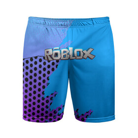 Мужские шорты спортивные с принтом Roblox в Петрозаводске,  |  | game | game roblox | logo roblox | online game | r | roblox | игра | игра роблокс | лого | лого роблокс | логотип | надпись | онлайн игра | онлайн игра роблокс | роблокс