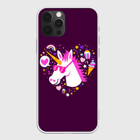 Чехол для iPhone 12 Pro Max с принтом Единорог в Петрозаводске, Силикон |  | animal | girl | stars | волшебство | голова | детская | детям | единорог | животное | животные | лошадка | лошадь | любовь | миф | очки | прикольная | радуга | ребенку | рога | сердечко | сердце | сказочный