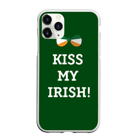 Чехол для iPhone 11 Pro матовый с принтом Kiss my Irish в Петрозаводске, Силикон |  | британия | день святого патрика | золото | ирландия