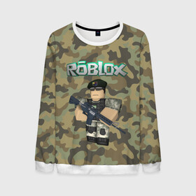 Мужской свитшот 3D с принтом Roblox 23 February Camouflage в Петрозаводске, 100% полиэстер с мягким внутренним слоем | круглый вырез горловины, мягкая резинка на манжетах и поясе, свободная посадка по фигуре | 23 февраля | game | game roblox | logo roblox | online game | r | roblox | день защитника | день защитника отечества | игра | игра роблокс | лого | лого роблокс | логотип | надпись | онлайн игра | онлайн игра роблокс | роблокс