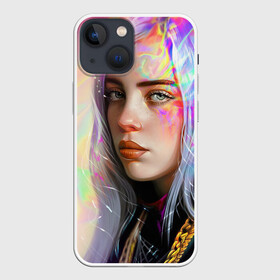 Чехол для iPhone 13 mini с принтом Billie Pinky Wave в Петрозаводске,  |  | bad | bad guy | billi | billie | billie eilish | eilish | good girl | music | swag | айлиш | беляш | били | били айлиш | билли | билли айлиш | билли эйлиш | биляш | музка | певица | эйлиш