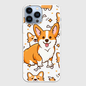 Чехол для iPhone 13 Pro Max с принтом Корги в Петрозаводске,  |  | dog. корги | dogs | весёлые собачки | милые собачки | прикольные собачки | собаки | собачки