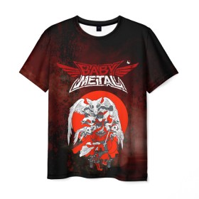 Мужская футболка 3D с принтом Babymetal в Петрозаводске, 100% полиэфир | прямой крой, круглый вырез горловины, длина до линии бедер | babymetal | бэбимэтал | каваии метал | музыка | рок | япония