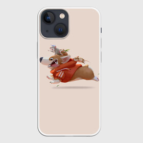 Чехол для iPhone 13 mini с принтом КОРГИ И МЫШАТА в Петрозаводске,  |  | animals | corgi | dogs | pets | puppies | queen | животные | корги | королева | песики | питомцы | собаки | щенки