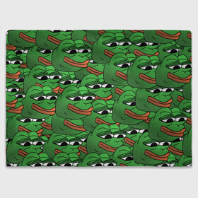 Плед 3D с принтом Pepe The Frog в Петрозаводске, 100% полиэстер | закругленные углы, все края обработаны. Ткань не мнется и не растягивается | frog | meme | memes | pepe | pepe the frog | грустная жабка | лягушка | лягушонок пепе | мем | мемы