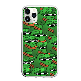 Чехол для iPhone 11 Pro матовый с принтом Pepe The Frog в Петрозаводске, Силикон |  | Тематика изображения на принте: frog | meme | memes | pepe | pepe the frog | грустная жабка | лягушка | лягушонок пепе | мем | мемы