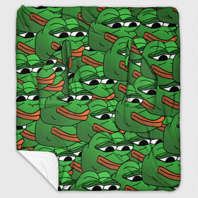 Плед с рукавами с принтом Pepe The Frog в Петрозаводске, 100% полиэстер | Закругленные углы, все края обработаны. Ткань не мнется и не растягивается. Размер 170*145 | frog | meme | memes | pepe | pepe the frog | грустная жабка | лягушка | лягушонок пепе | мем | мемы
