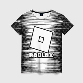 Женская футболка 3D с принтом Roblox. в Петрозаводске, 100% полиэфир ( синтетическое хлопкоподобное полотно) | прямой крой, круглый вырез горловины, длина до линии бедер | game | roblox | блок | игра | игрушка | лего | майнкрафт | персонажи | персонажи из кубиков | роблокс | робот