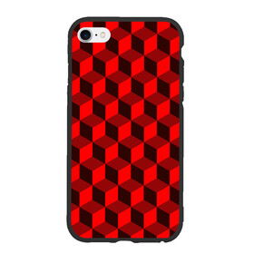 Чехол для iPhone 6Plus/6S Plus матовый с принтом Кубики в Петрозаводске, Силикон |  | геометрия | квадратики | квадраты | красная майка | красная футболка | красные квадраты | красные кубики | красные трусы | красные шорты | красный р | красный топ | красный чехол