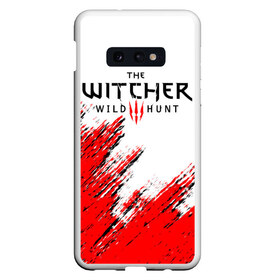 Чехол для Samsung S10E с принтом THE WITCHER в Петрозаводске, Силикон | Область печати: задняя сторона чехла, без боковых панелей | geralt | the witcher | the witcher wild hunt | witcher | ведьмак | ведьмак 3 | геральт | сериал