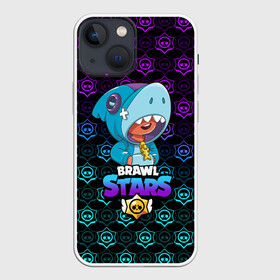 Чехол для iPhone 13 mini с принтом Brawl stars leon shark. в Петрозаводске,  |  | bea | bib | brawl stars | crow | el brown | leon | max | nita | sally leon | shark | акула | биа | биби | бравл старс | ворон | игра | леон | макс | нита | оборотень | салли леон | сэлли леон | шарк | эл браун