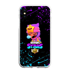 Чехол для iPhone XS Max матовый с принтом BRAWL STARS SANDY в Петрозаводске, Силикон | Область печати: задняя сторона чехла, без боковых панелей | 8 bit | 8 бит | bibi | brawl stars | crow | el brown | leon | leon shark | max | mr.p | sally leon | sandy | shark | stars | tara | virus | werewolf | акула | биби | вирус | ворон | леон | оборотень | пингвин