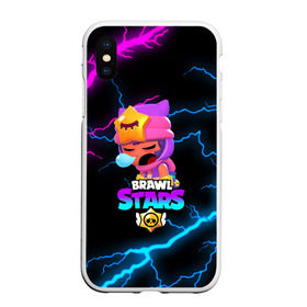 Чехол для iPhone XS Max матовый с принтом BRAWL STARS SANDY в Петрозаводске, Силикон | Область печати: задняя сторона чехла, без боковых панелей | 8 bit | 8 бит | bibi | brawl stars | crow | el brown | leon | leon shark | max | mr.p | sally leon | sandy | shark | stars | tara | virus | werewolf | акула | биби | вирус | ворон | леон | оборотень | пингвин