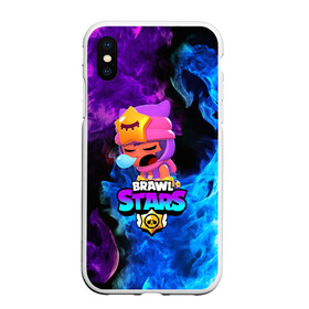 Чехол для iPhone XS Max матовый с принтом BRAWL STARS SANDY в Петрозаводске, Силикон | Область печати: задняя сторона чехла, без боковых панелей | 8 bit | 8 бит | bibi | brawl stars | crow | el brown | leon | leon shark | max | mr.p | sally leon | sandy | shark | stars | tara | virus | werewolf | акула | биби | вирус | ворон | леон | оборотень | пингвин