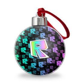 Ёлочный шар с принтом ROBLOX в Петрозаводске, Пластик | Диаметр: 77 мм | roblox | игра | компьютерная игра | логотип | онлайн | онлайн игра | роблакс | роблокс